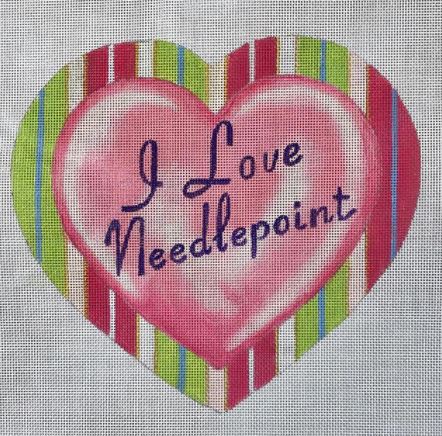 I Love Needlepoint - Heart