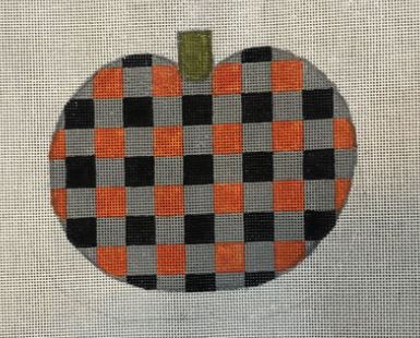 Large Plaid Pumpkin 
