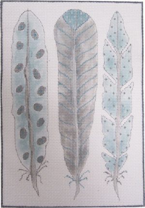 Feather Study - Blue