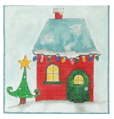 Red House Strung w/Lights
