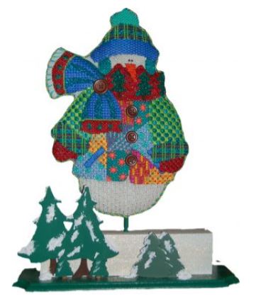 North Woods Patchwork Snowman 
