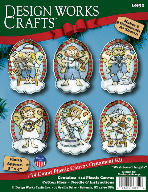 Washboard Angels Ornaments (Design Works)