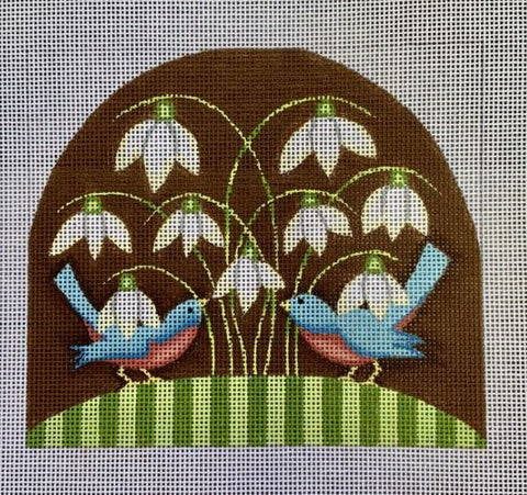 Bluebirds and Snowdrops
