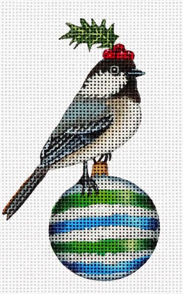 Holly Bird Christmas Ornament