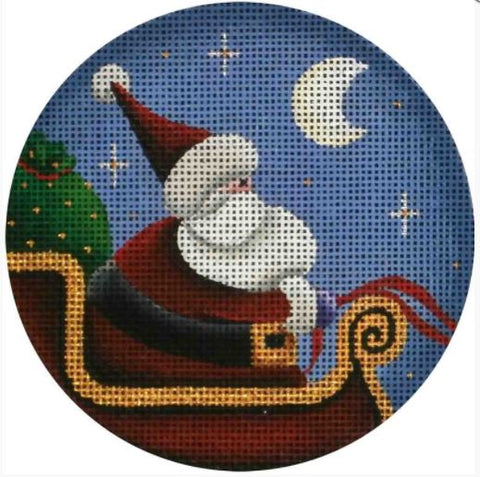 Santa and Sleigh Ornament