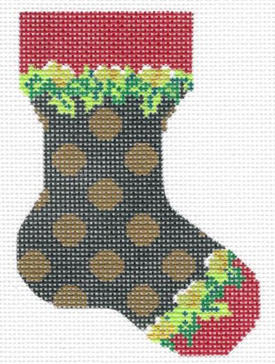 Forest and Honey Polka Dot Sock - 14M