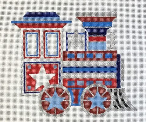 Patriotic Train Engine