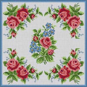 Corner Roses Pillow
