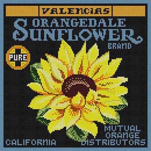 Sunflower Fruit Label