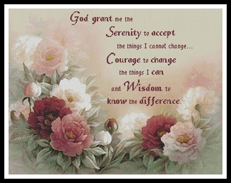 Floral Serenity Prayer  (T.C. Chiu)