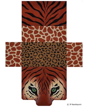 Tiger Eyes & Skins Brick Bag Purse