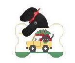 Riding w/Black Lab