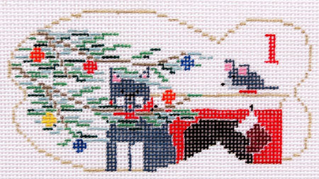 Meowy Christmas - Feline in a Fir Tree