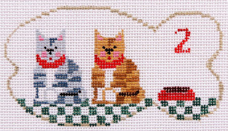 Meowy Christmas - 2 Tabby Cats