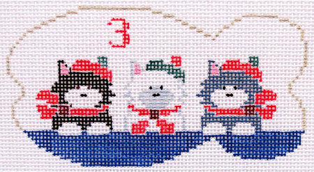 Meowy Christmas - 3 French Kittens