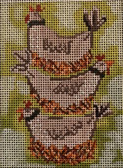 Three French Hens (Kaley Alie Art)