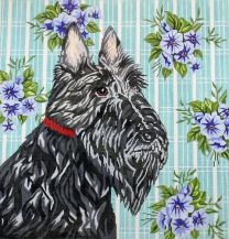 Scottie w/Flowers