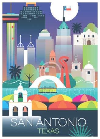 San Antonio Postcard