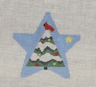 Tree in Blue Star