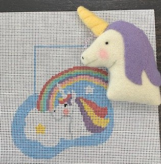 Rainbow Mini Sock w/Unicorn
