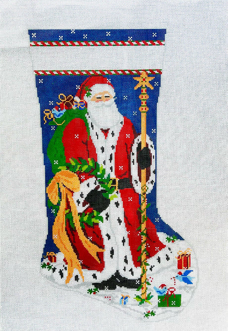 Santa At the North Pole Stocking (KCN Designers)