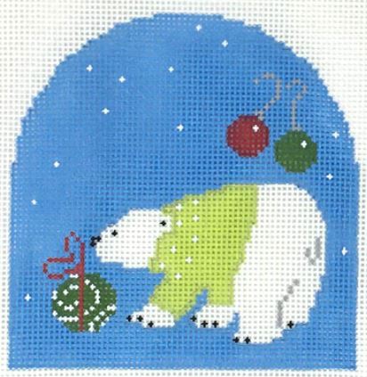 Polar Bear/Lime Green Sweater