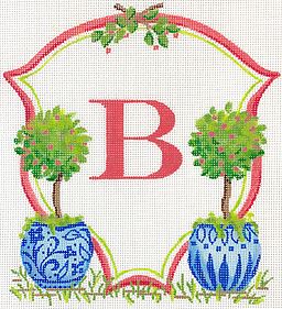 Topiaries/Coral Berries in Chinese Pots