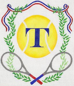 Tennis Monogram Crest