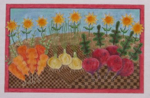 Sunflowers and Vegetables