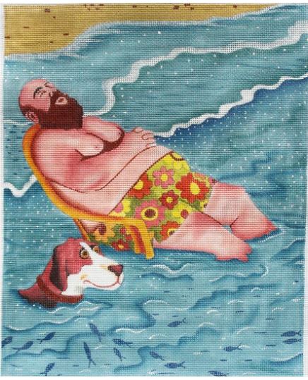 Francesco Relaxing at the Beach