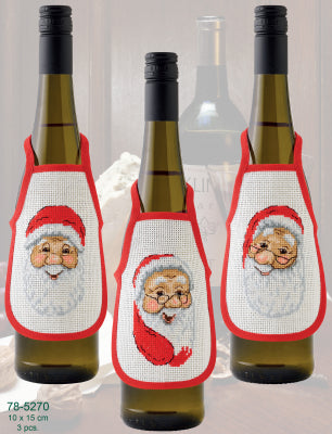 Santa Bottle Aprons (Permin)