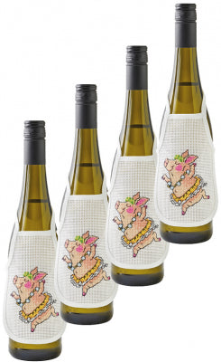 Pearl Pigs Bottle Aprons (Permin)