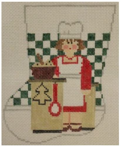 Mrs Claus Chef Mini Sock