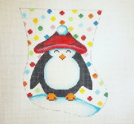 Polka Dot Penguin Stocking