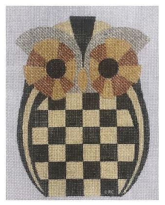 Gold Checked Owl - Large 