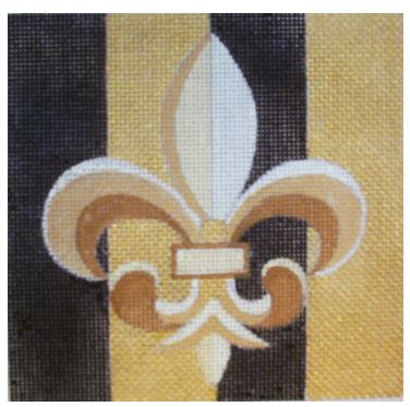 Fleur de Lis Black/Gold