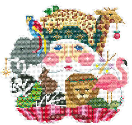 Safari Santa Head