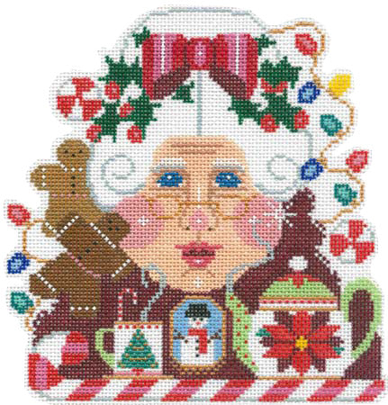Mrs Santa Claus Head
