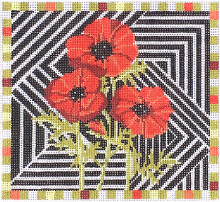 Diagonal Poppies