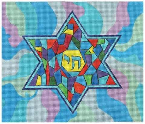 Star of David in Crystal Glass