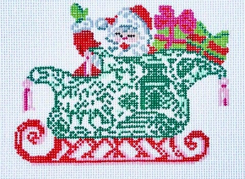 Chinois Sleigh w/Santa (KCN Designers)