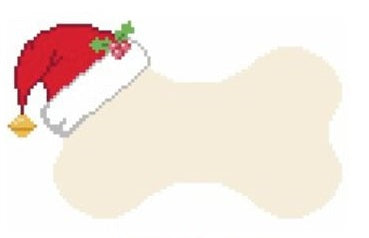 Dog Bone - Santa Hat (Lauren Bloch Designs)
