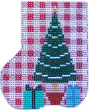 Petite Pink Gingham Sock