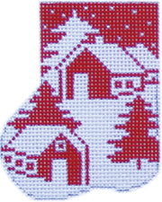 Petite Christmas Silhouette Sock