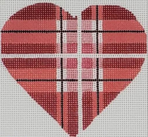 Heart - Plaid Pink/Red/Black