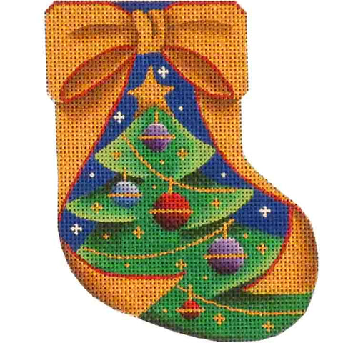 Gold Ribbon Mini Sock