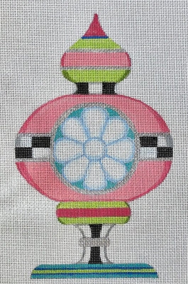 Pink Green Finial