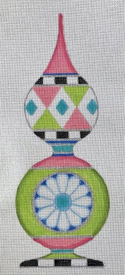 Pink Green Finial