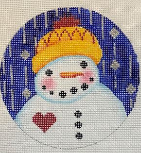 Snowman w/a Heart/Yellow Hat