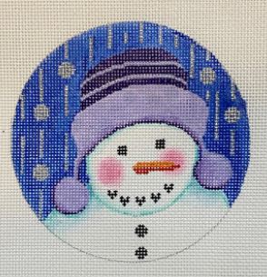 Snowman w/a Heart/Purple Hat